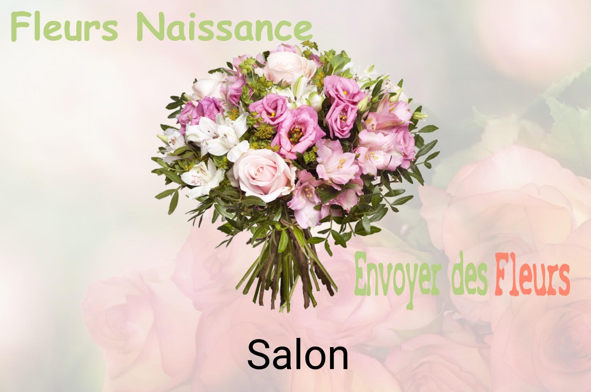 Bouquet de fleurs de naissance livré à Salon