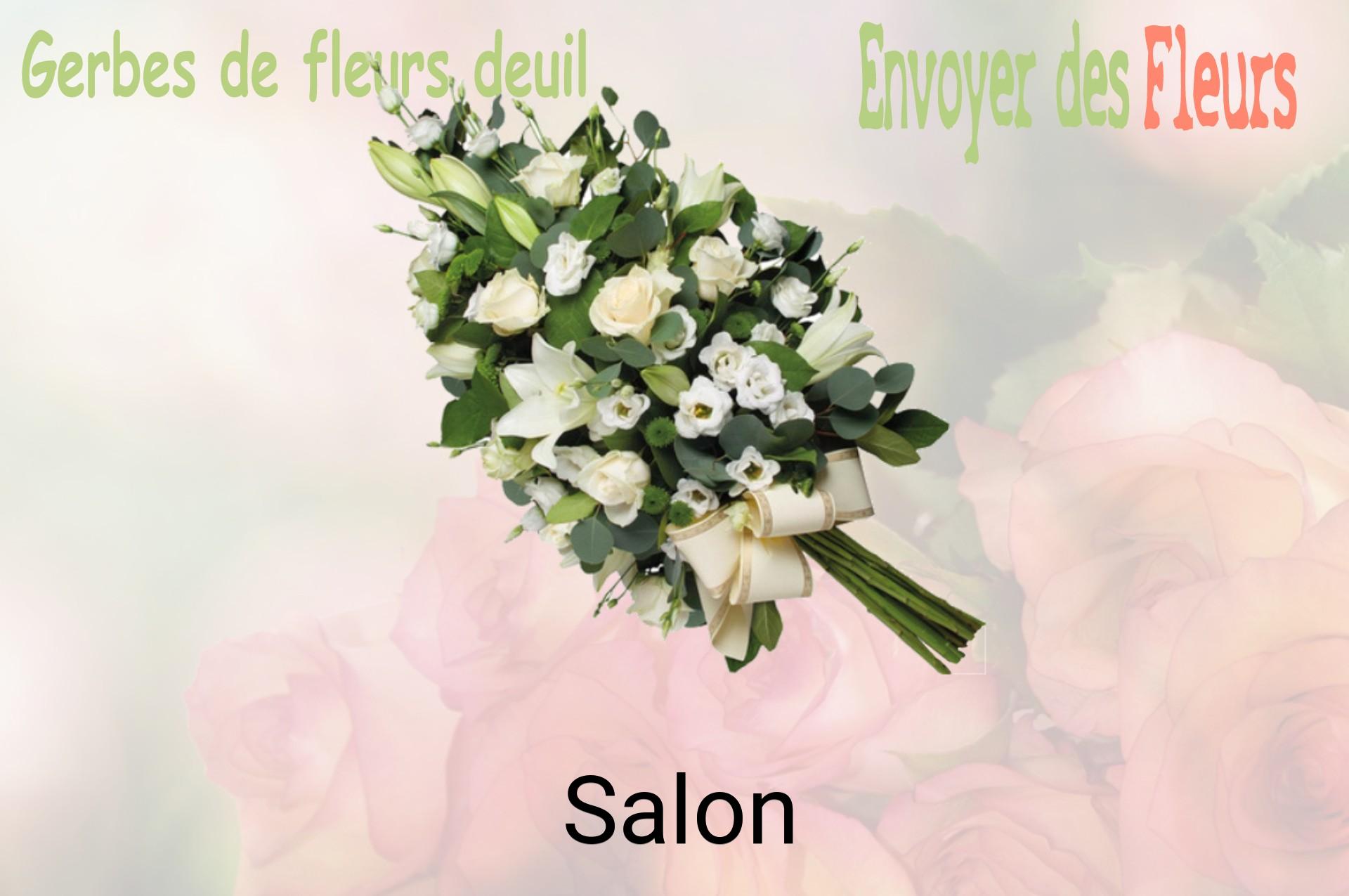 Gerbe de fleurs de deuil livrée à Salon